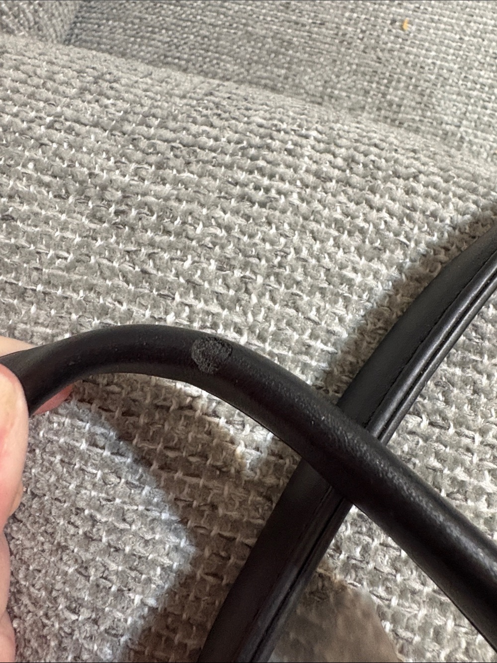 Nine West Black Pebbled Tote with Gold Accent - Picture 14 of 14